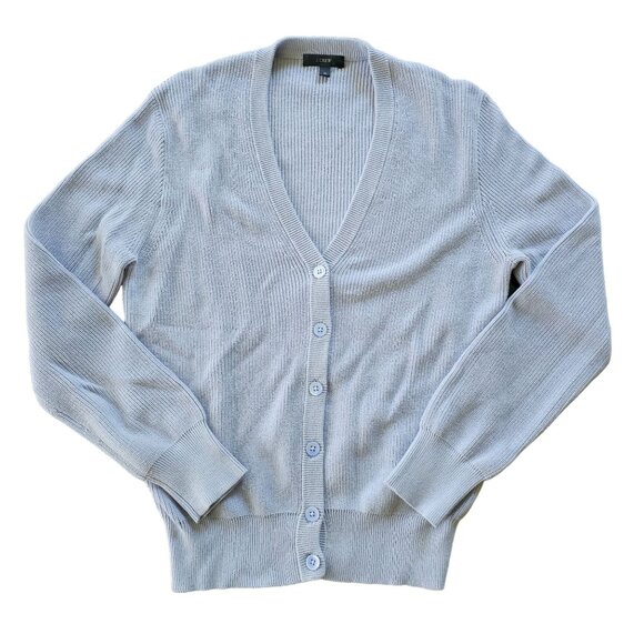 J.Crew Women's Lilac Purple Cotton Cardigan Size M - Picture 1 of 11